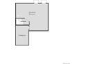 Basement floor plan shows unfinished basement and crawlspace at 3848 N Riviera Ct, Aurora, CO 80019