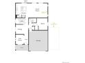 First floor floor plan with kitchen, great room, dining, flex room, and three-car garage option at 3848 N Riviera Ct, Aurora, CO 80019