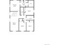 Second floor floor plan shows the primary suite, three additional beds, two baths, bonus room, and laundry at 3848 N Riviera Ct, Aurora, CO 80019