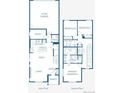 Detailed two-story floor plan showcasing the layout with primary bedroom, living areas, and a 2-car garage at 24126 E 53Rd Dr, Aurora, CO 80019