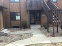 View of unit entrance with private stairs leading to the door at 9088 W 88Th Cir, Westminster, CO 80021