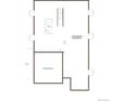 Basement floor plan displaying an unfinished basement and excavated area at 7076 E 126Th Pl, Thornton, CO 80602
