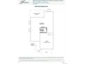 Unfinished basement blueprint showing stairs to main level and two-bay garage above at 1300 Stillspring Ln, Castle Pines, CO 80108