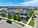 Beautifully designed home in a neighborhood, with mountain views in the distance at 5799 Boston St, Denver, CO 80238