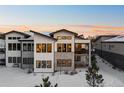 Contemporary home with a spacious backyard and mountain views at 5191 Copper Blush Ct, Castle Rock, CO 80108