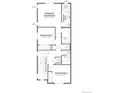 Upstairs floor plan featuring bedrooms, primary bath, and bath 2 at 1228 Penner Dr, Erie, CO 80026