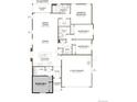 Detailed floor plan showcasing the layout of this home, featuring four bedrooms and a two-car garage at 19110 E 96Th Pl, Commerce City, CO 80022