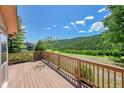 Outdoor deck with wooden railing overlooking mountain views at 153 Gold Run Trl, Idaho Springs, CO 80452