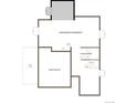 Floor plan featuring an unfinished basement, and a partially unexcavated storage area at 4609 Thistle Dr, Brighton, CO 80601