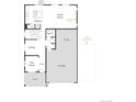 Open concept floor plan featuring a spacious kitchen, great room, dining area, and a three-car garage at 3879 N Shawnee St, Aurora, CO 80019