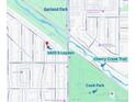 Map view of 1420 S Leyden Denver with nearby landmarks at 1420 S Leyden St, Denver, CO 80224