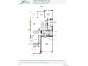 Detailed floor plan showcases a modern layout with a primary suite, study, open kitchen, and two-car garage at 11140 Amber Light Cir, Littleton, CO 80125