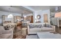 Bright living room open to the kitchen and dining area, perfect for entertaining at 532 Kimmes Ln, Breckenridge, CO 80424