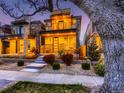 Beautiful three-story modern home featuring a second-floor balcony at 3711 Mariposa St, Denver, CO 80211