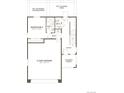 Layout of the first floor featuring a two-car garage, bedroom, bath, mud room, and covered porch at 9135 White Ridge Rd, Englewood, CO 80112