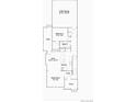 Main floor plan features a kitchen, nook, great room, and 2-bay garage at 15261 Fillmore St, Thornton, CO 80602