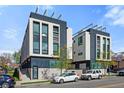 Modern townhome with a striking exterior and a clean, contemporary design at 2150 S Delaware St, Denver, CO 80223