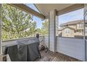 Private balcony with space for a grill and outdoor seating, offering a peaceful retreat at 3010 W Prentice Ave # J, Littleton, CO 80123