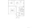 Layout of the home's first floor, including garage, kitchen, and bedroom at 3973 N Rome St, Aurora, CO 80019