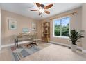 Comfortable office space with large window offering ample natural light at 10294 Spotted Owl Ct, Highlands Ranch, CO 80129