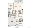 Main level floor plan showcasing the owner's suite, great room, and kitchen layout at 14136 Bunny Hop Ln, Parker, CO 80134