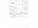 Second-floor plan with bedrooms, bathrooms, laundry, and walk-in closet at 14593 Hudson Way, Thornton, CO 80602