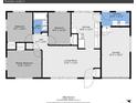 Ranch-style home floorplan featuring 3 bedrooms and 1 bath at 340 S Swadley St, Lakewood, CO 80228