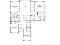 Detailed second floor plan featuring a primary bedroom, deluxe bath, loft, and three additional bedrooms at 8609 Yellowcress St, Littleton, CO 80125