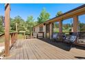 Spacious outdoor deck with comfortable seating and scenic views at 713 Aspen Rd, Golden, CO 80401