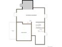 Unfinished basement floor plan includes unfinished and unexcavated areas, with bathroom plumbing and optional 3-car garage at 25214 E Warren Pl, Aurora, CO 80018