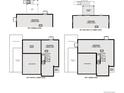 Various basement floor plans with options for garden level at 4336 Canyata Dr, Elizabeth, CO 80107