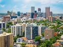Expansive city view showcasing a mix of high-rise buildings and lush green spaces under a blue sky at 790 N Washington St # 1210, Denver, CO 80203