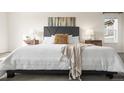 Comfortable main bedroom with a plush bed, neutral decor, and ample natural light at 16706 E Black Horn Dr, Parker, CO 80134