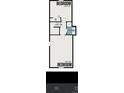 Second story floor plan displaying bedroom sizes and bathroom locations at 2874 Rose Hill St, Strasburg, CO 80136