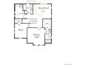 Second floor floor plan highlights the primary suite, bedrooms, bonus room and bathrooms at 1170 Sugarloaf Ln, Erie, CO 80516