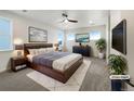 Serene main bedroom suite with a large bed and tasteful decor at 339 Rocking Chair Dr, Berthoud, CO 80513