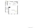Main floor plan featuring a kitchen, dining area, great room, fireplace choice, and powder room at 22033 E 38Th Pl, Aurora, CO 80019