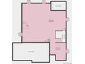 Detailed floor plan showcasing the layout of the unfinished basement at 3867 Freestone Pt, Castle Rock, CO 80108