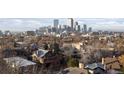 Stunning aerial view showcasing the property's location and city skyline at 1085 N Lafayette St # 604, Denver, CO 80218