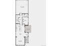 Detailed floor plan showing the layout of the first floor, including the kitchen and living areas at 3295 N Coolidge Way, Aurora, CO 80019