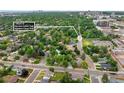 Aerial view of neighborhood, home is one block from Harvard Gulch and Highline Canal Trails at 2680 S Garfield Cir, Denver, CO 80210