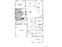 Detailed floor plan featuring a primary suite with a luxury bath and a gourmet kitchen at 24791 E 38Th Ave, Aurora, CO 80019