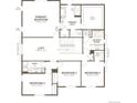 Second floor plan featuring four bedrooms, two bathrooms, laundry room, and loft at 4463 Boone Cir, Brighton, CO 80601