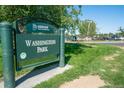 Washington Park sign in a lush green setting, inviting visitors to enjoy the outdoors at 1215 S Ogden St, Denver, CO 80210