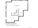 Floor plan showcasing unfinished basement, providing opportunity for expansion and customization at 6299 Cristobal Pt, Parker, CO 80134