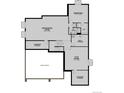 A basement floor plan offers a recreation room, a flex room, an additional bedroom and ample storage at 1696 Green Fern Pt, Castle Rock, CO 80104