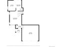 Third floor plan showing the kitchen, living room, dining area, garage, foyer, and porch at 7507 Halleys Dr, Littleton, CO 80125