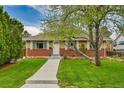 Inviting brick home with a lush green lawn and mature tree at 7861 Osceola St, Westminster, CO 80030