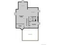 Basement level floorplan featuring a recreation room, bathroom, and bedroom with storage at 24970 E 42Nd Ave, Aurora, CO 80019