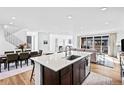 The kitchen features a large island with barstool seating, stainless steel appliances, and an open floorplan at 15606 W Girard Ave, Morrison, CO 80465